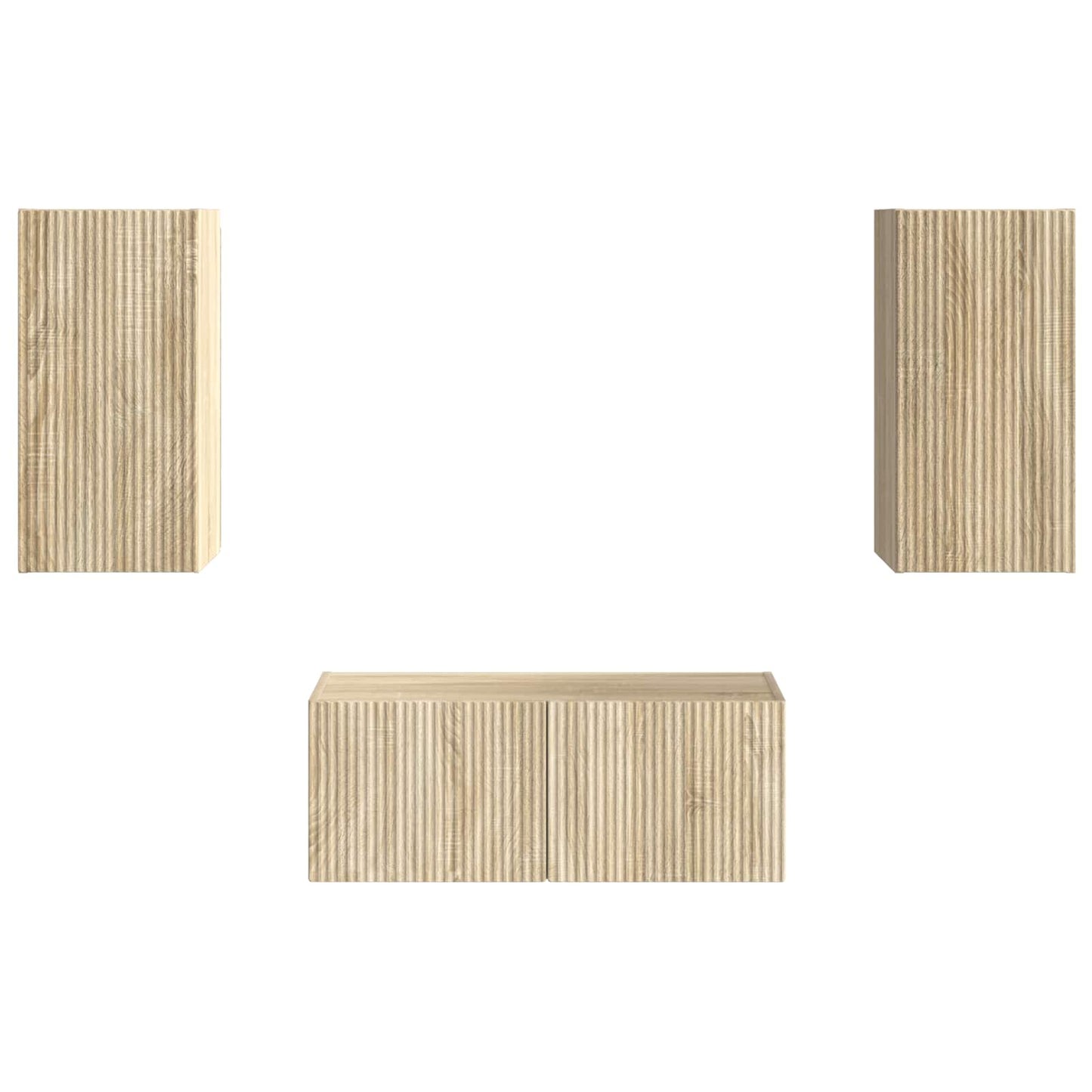 vidaXL TV Cabinet Set 6 pcs Sonoma Oak Engineered Wood