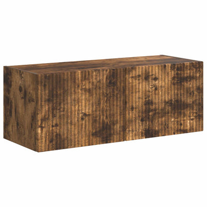 vidaXL TV Cabinet Set Wall-mounted 6 pcs Smoked Oak Engineered Wood