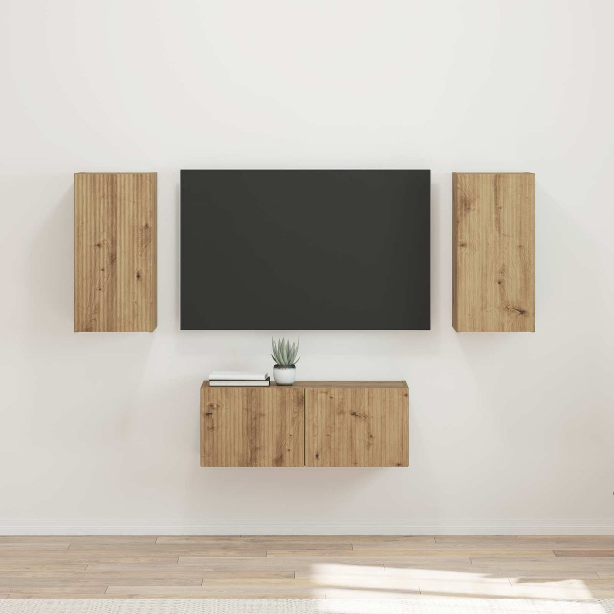 vidaXL TV Cabinet Set 6 pcs Artisan Oak Engineered Wood