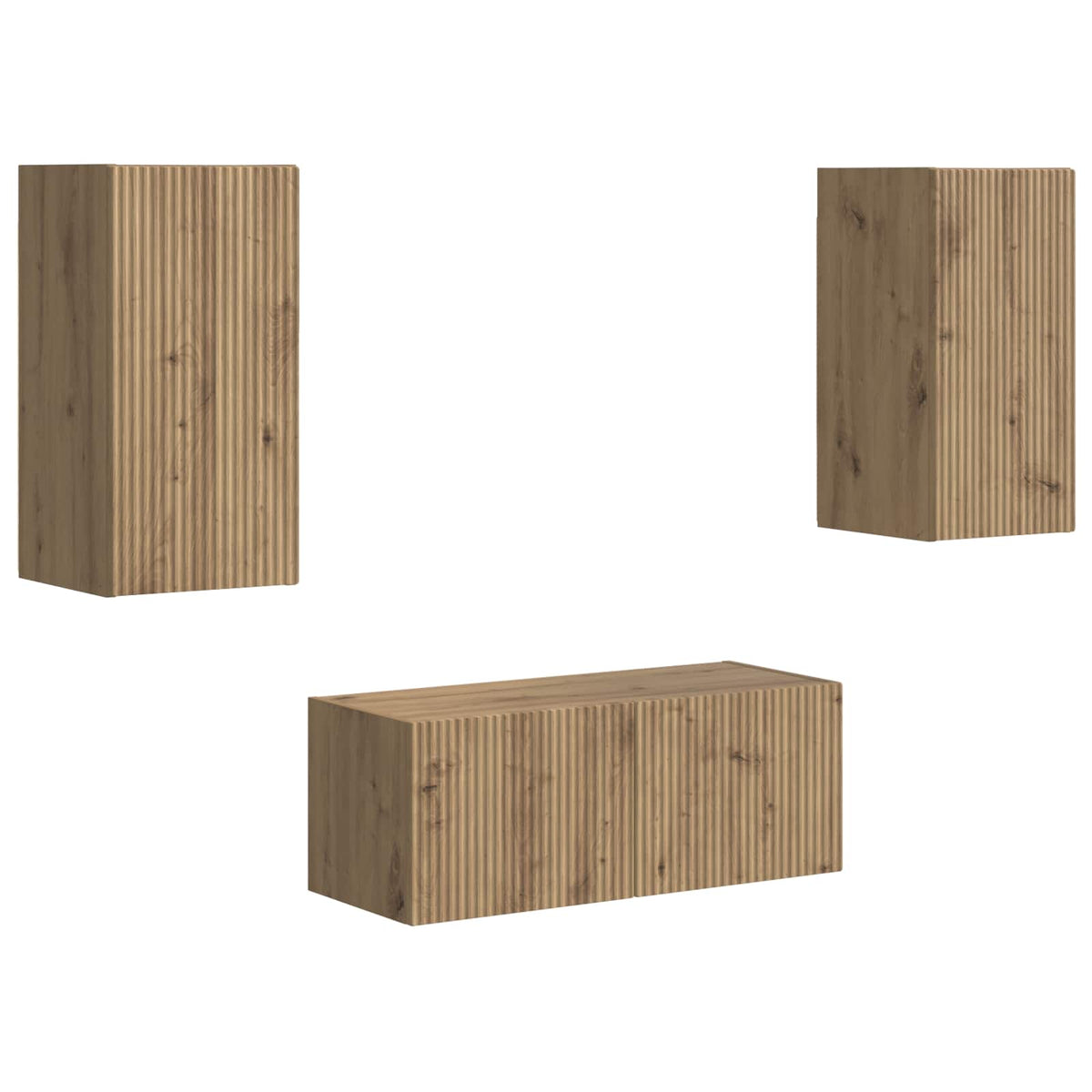 vidaXL TV Cabinet Set 6 pcs Artisan Oak Engineered Wood