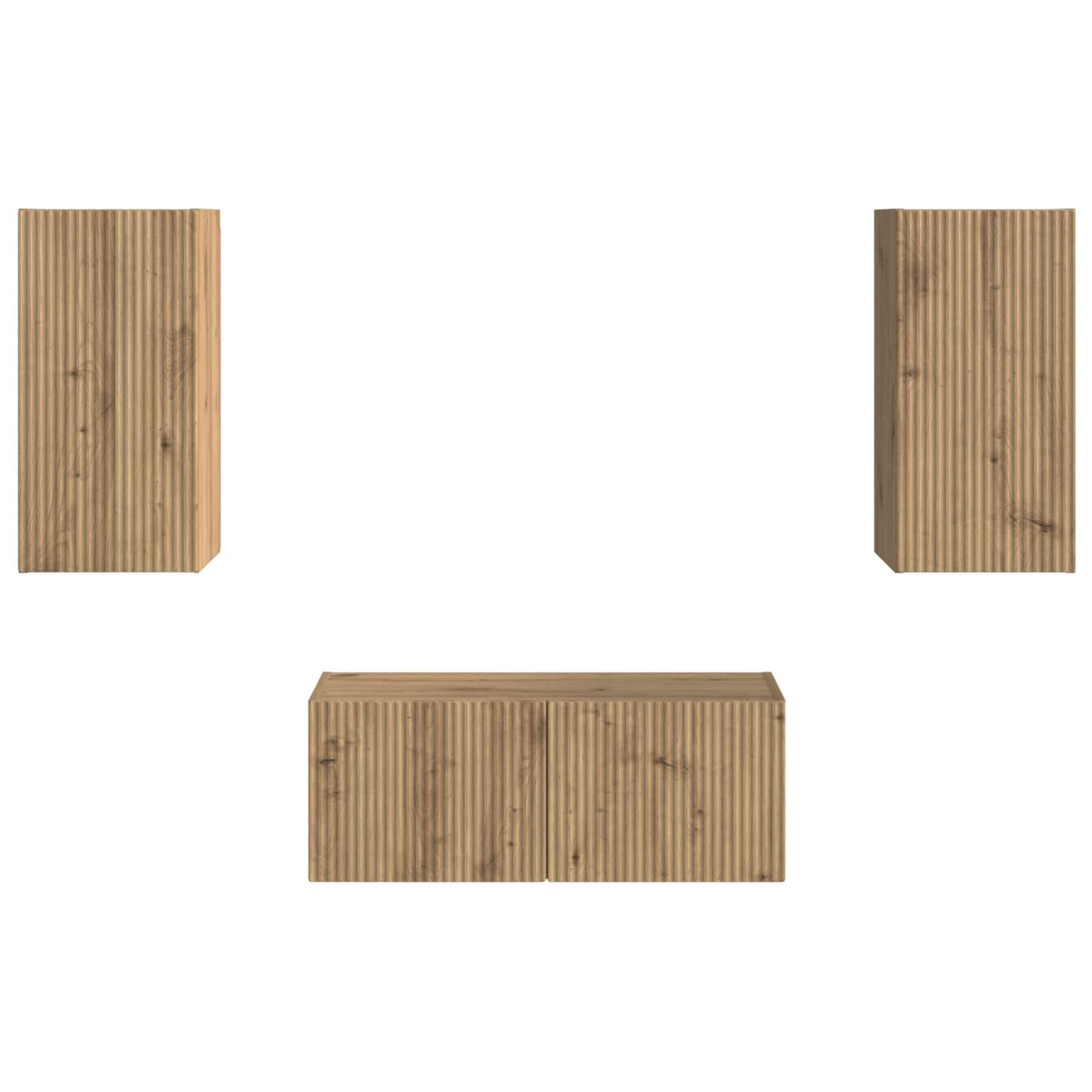 vidaXL TV Cabinet Set 6 pcs Artisan Oak Engineered Wood