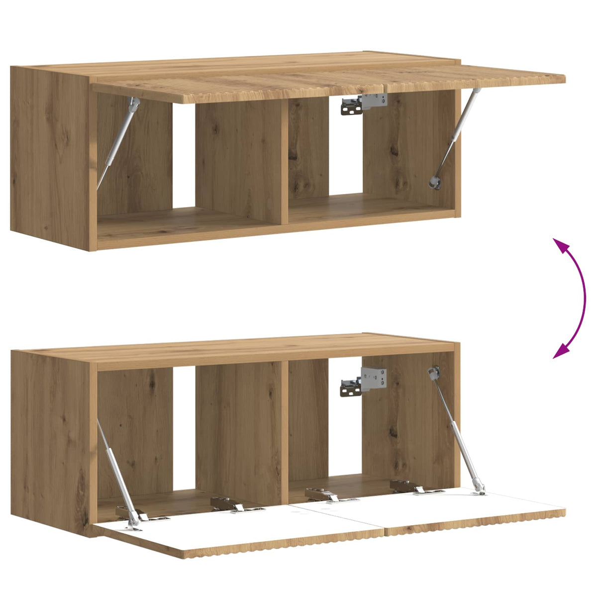 vidaXL TV Cabinet Set 6 pcs Artisan Oak Engineered Wood