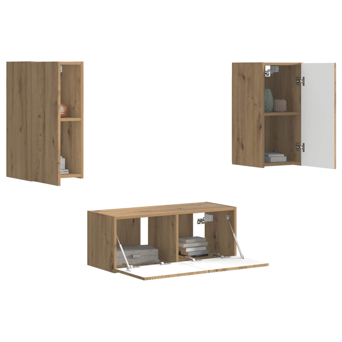 vidaXL TV Cabinet Set 6 pcs Artisan Oak Engineered Wood