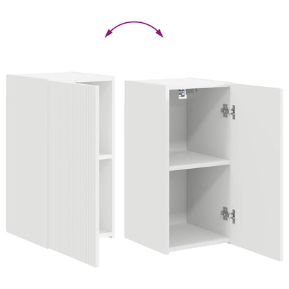 vidaXL TV Cabinet Set Wall-mounted 5 pcs White Engineered Wood