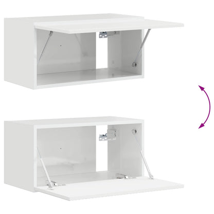 vidaXL TV Cabinet Set 5 pcs High Gloss White Engineered Wood