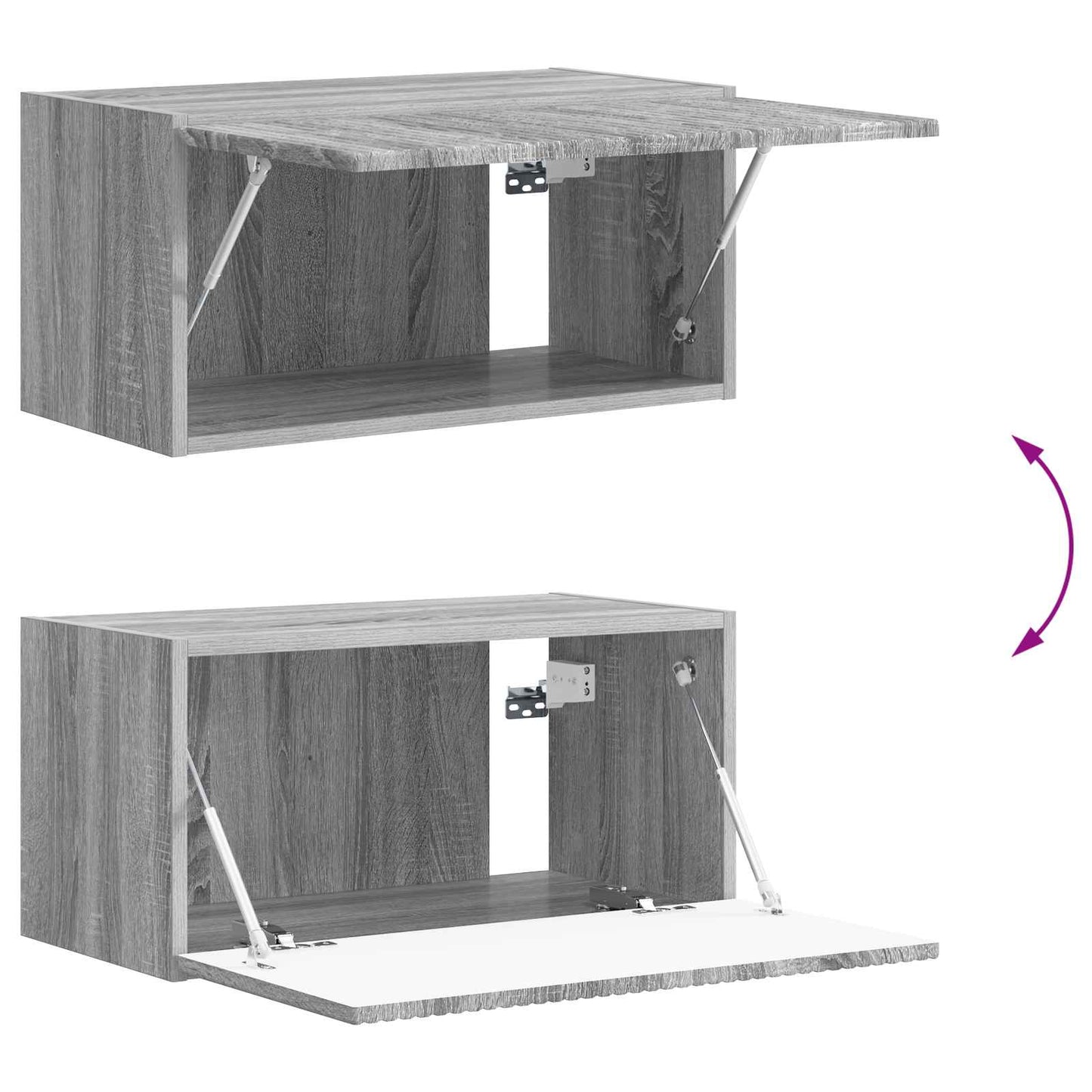 vidaXL TV Cabinet Set Wall-mounted 5 pcs Grey Sonoma Engineered Wood