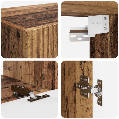 vidaXL TV Cabinet Set Wall-mounted 5 pcs Old Wood Engineered Wood