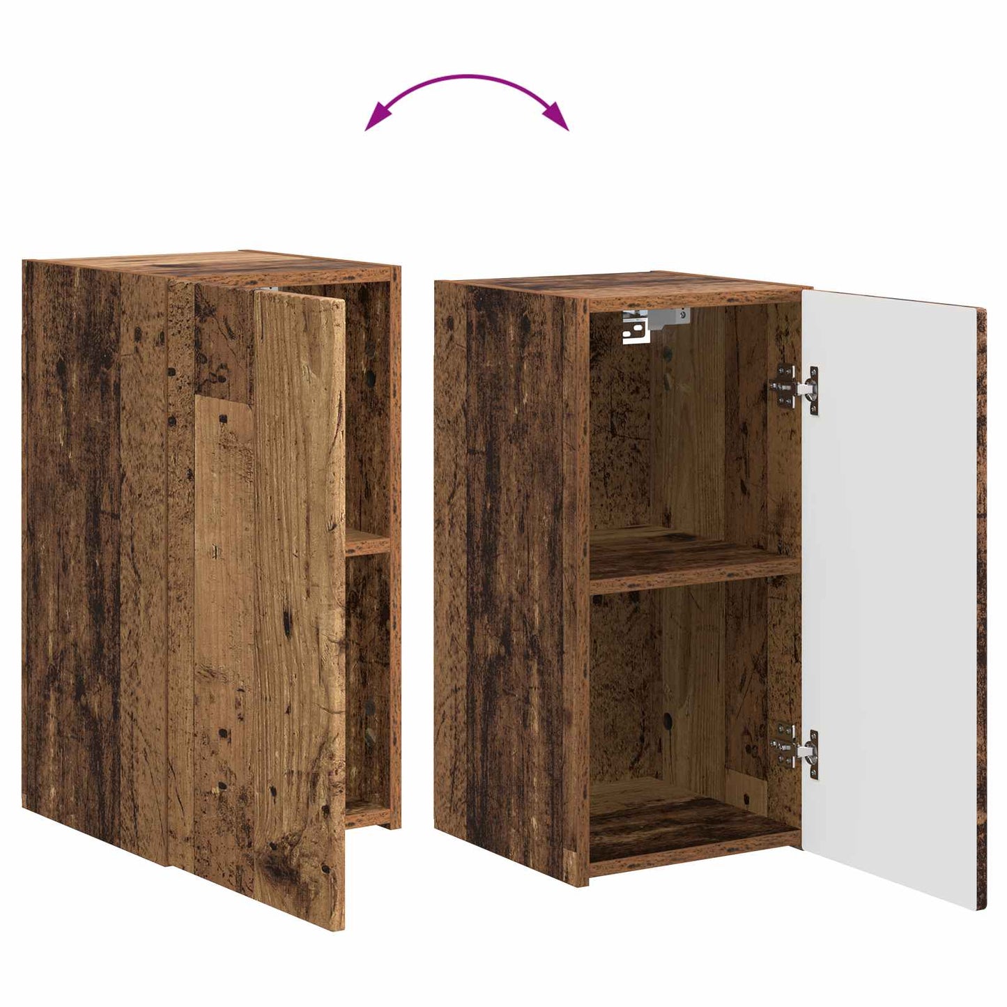 vidaXL TV Cabinet Set Wall-mounted 5 pcs Old Wood Engineered Wood