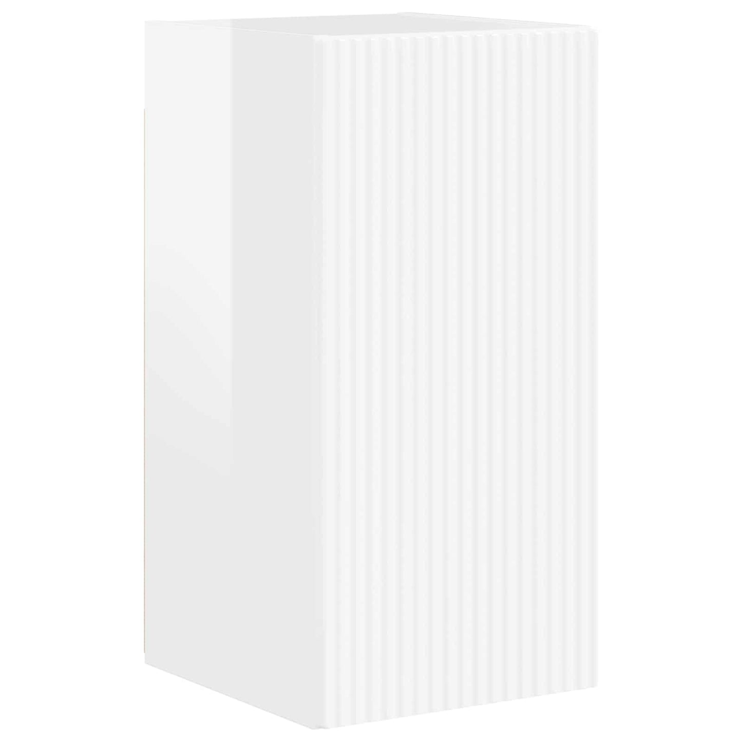 vidaXL TV Cabinet Set 4 pcs High Gloss White Engineered Wood
