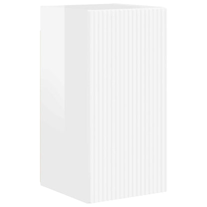 vidaXL TV Cabinet Set 4 pcs High Gloss White Engineered Wood