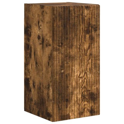 vidaXL TV Cabinet Set Wall-mounted 4 pcs Smoked Oak Engineered Wood