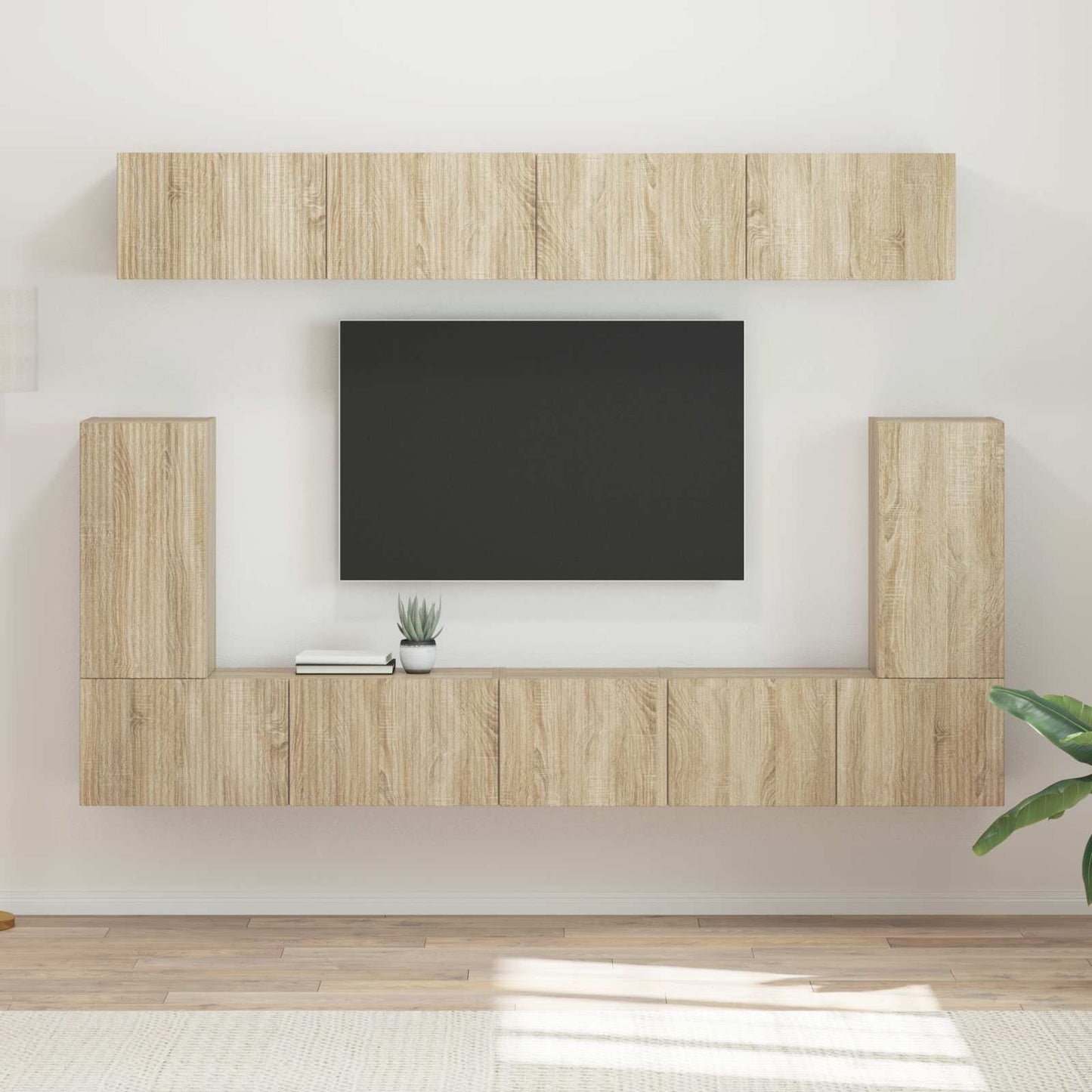 vidaXL TV Cabinet Set 5 pcs Sonoma Oak Engineered Wood