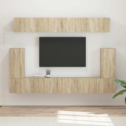 vidaXL TV Cabinet Set 5 pcs Sonoma Oak Engineered Wood