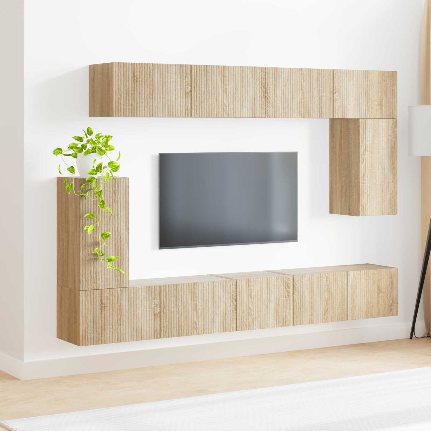 vidaXL TV Cabinet Set 5 pcs Sonoma Oak Engineered Wood
