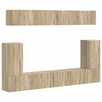 vidaXL TV Cabinet Set 5 pcs Sonoma Oak Engineered Wood