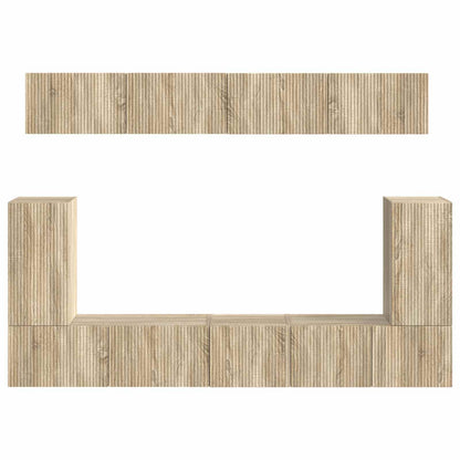 vidaXL TV Cabinet Set 5 pcs Sonoma Oak Engineered Wood