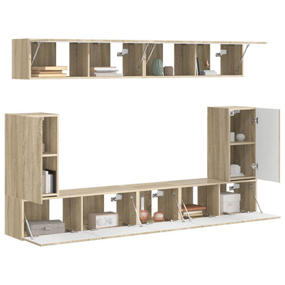 vidaXL TV Cabinet Set 5 pcs Sonoma Oak Engineered Wood