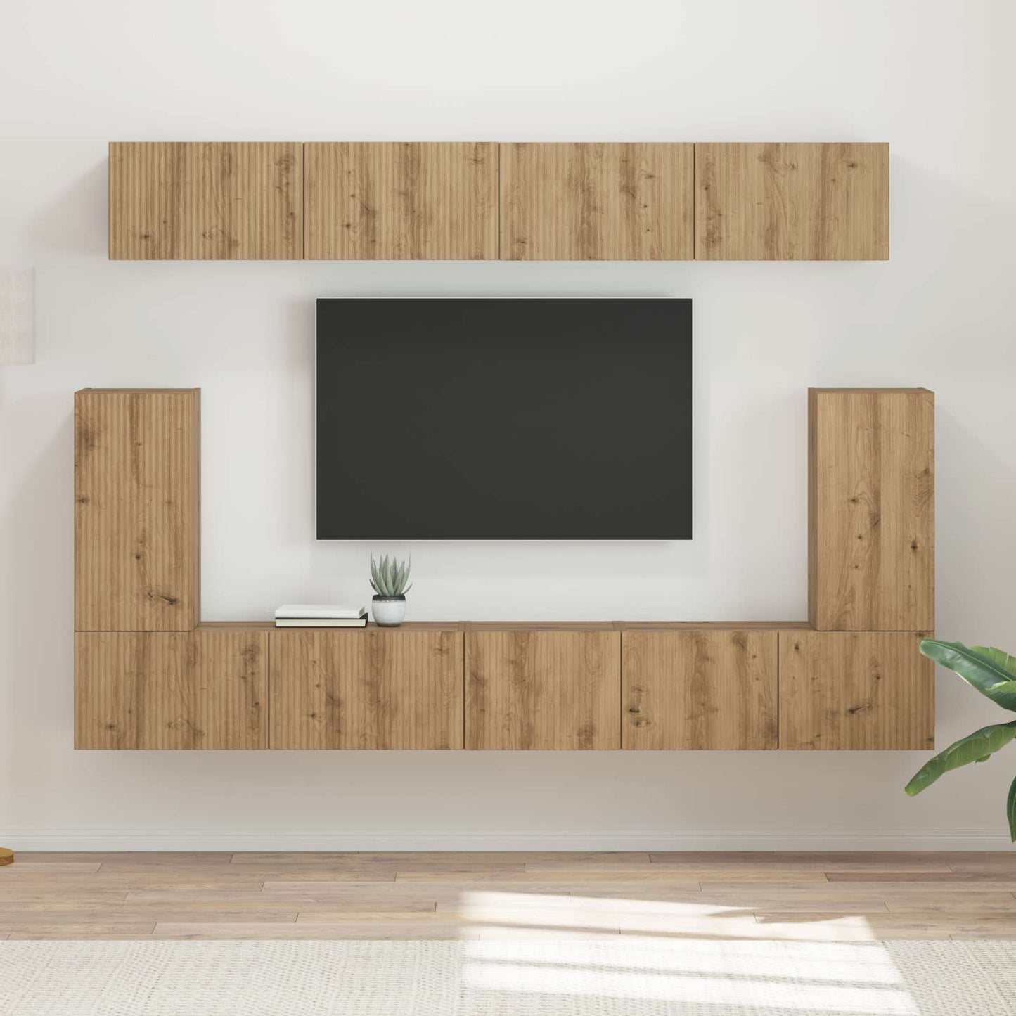 vidaXL TV Cabinet Set 5 pcs Artisan Oak Engineered Wood