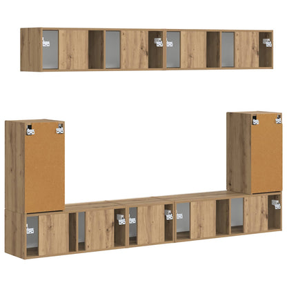 vidaXL TV Cabinet Set 5 pcs Artisan Oak Engineered Wood