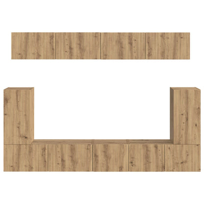 vidaXL TV Cabinet Set 5 pcs Artisan Oak Engineered Wood