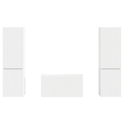 vidaXL TV Cabinet Set 5 pcs White Engineered Wood
