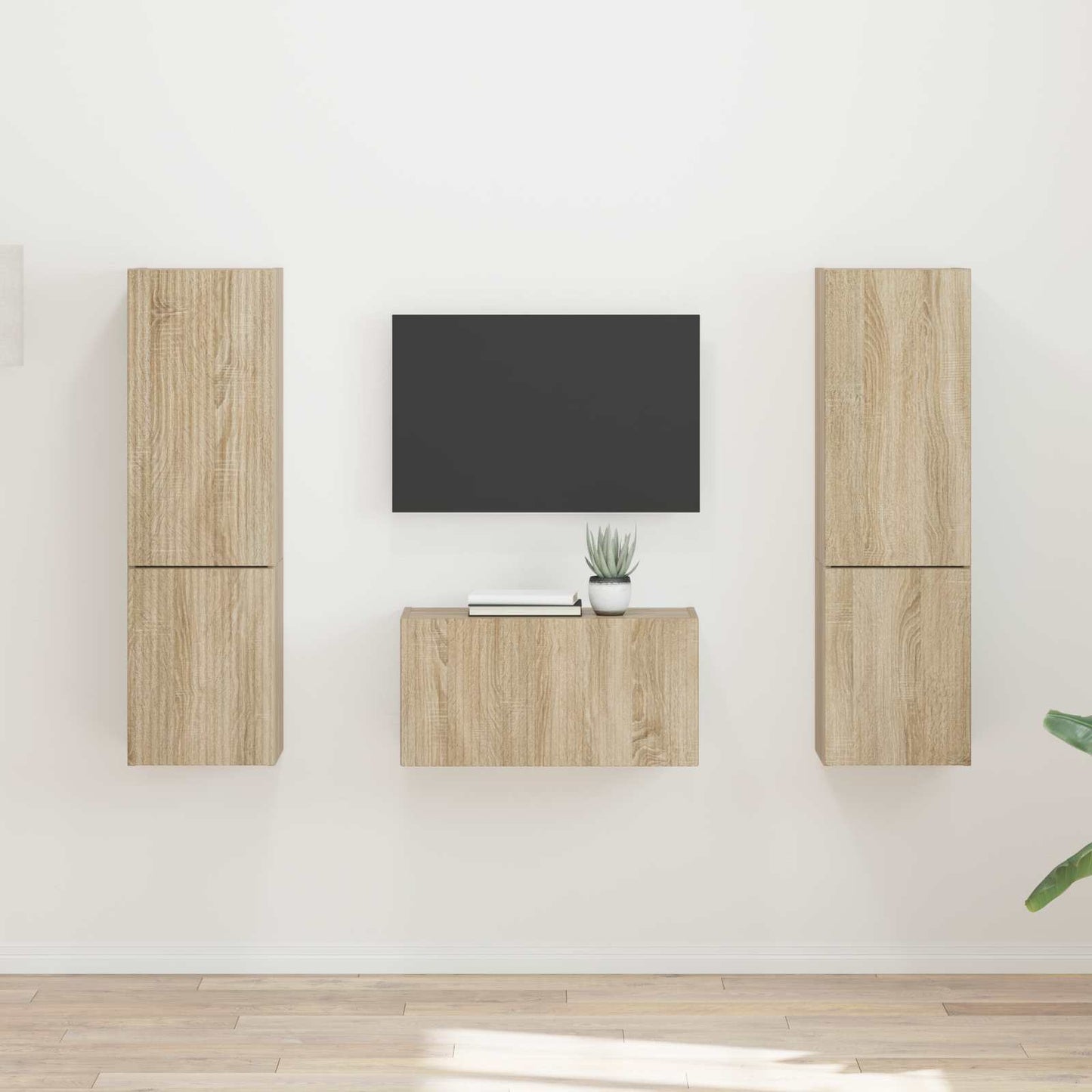 vidaXL TV Cabinet Set 5 pcs Sonoma Oak Engineered Wood