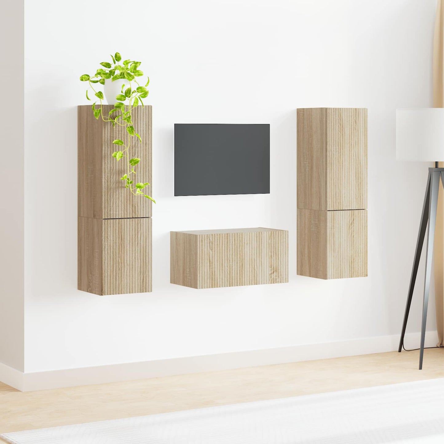 vidaXL TV Cabinet Set 5 pcs Sonoma Oak Engineered Wood