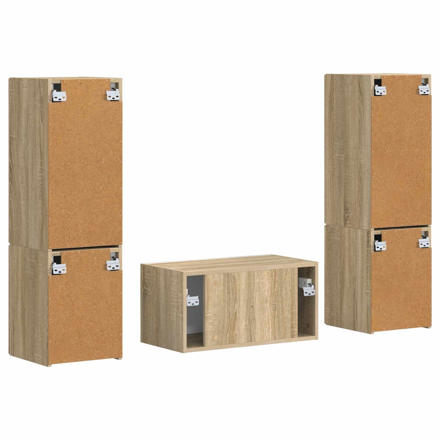 vidaXL TV Cabinet Set 5 pcs Sonoma Oak Engineered Wood