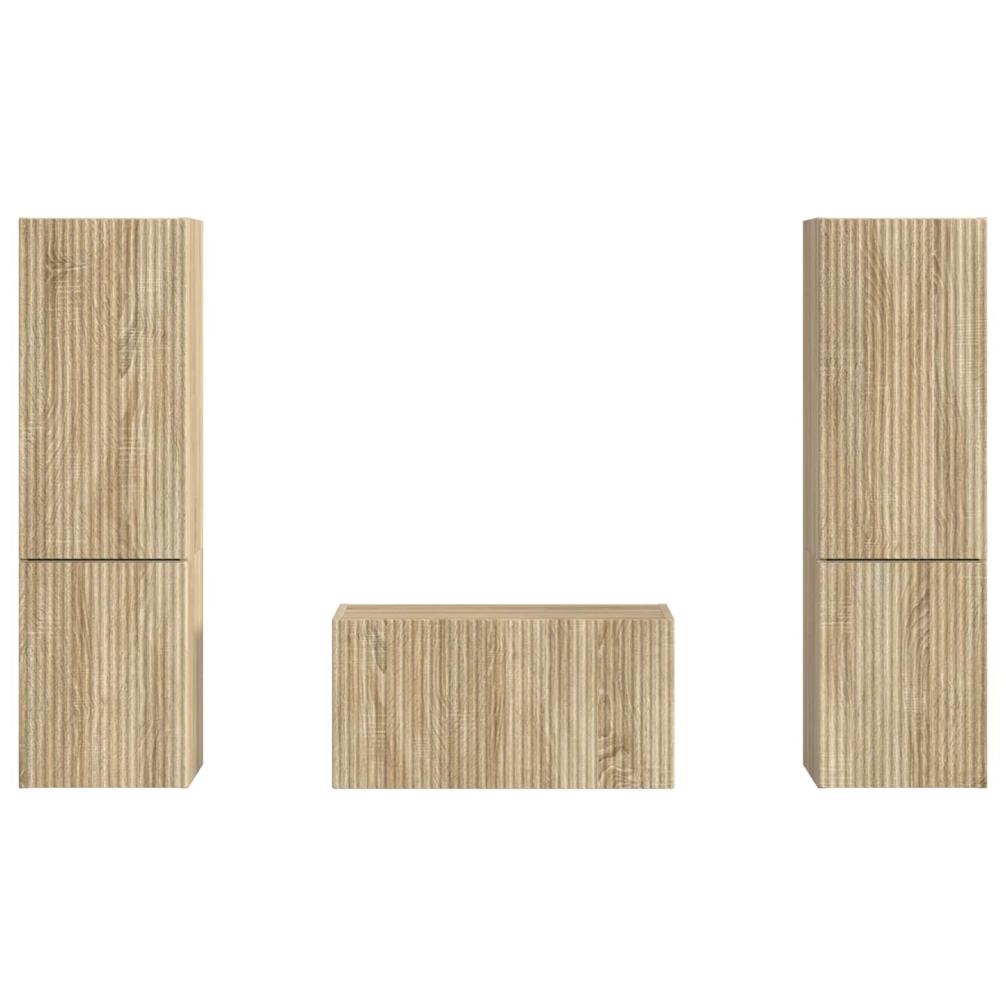 vidaXL TV Cabinet Set 5 pcs Sonoma Oak Engineered Wood