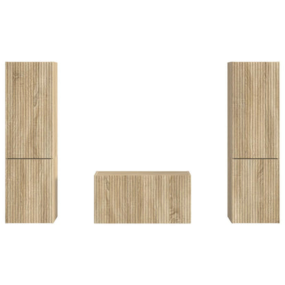 vidaXL TV Cabinet Set 5 pcs Sonoma Oak Engineered Wood