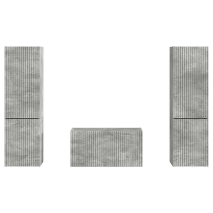 vidaXL TV Cabinet Set 5 pcs Concrete Grey Engineered Wood