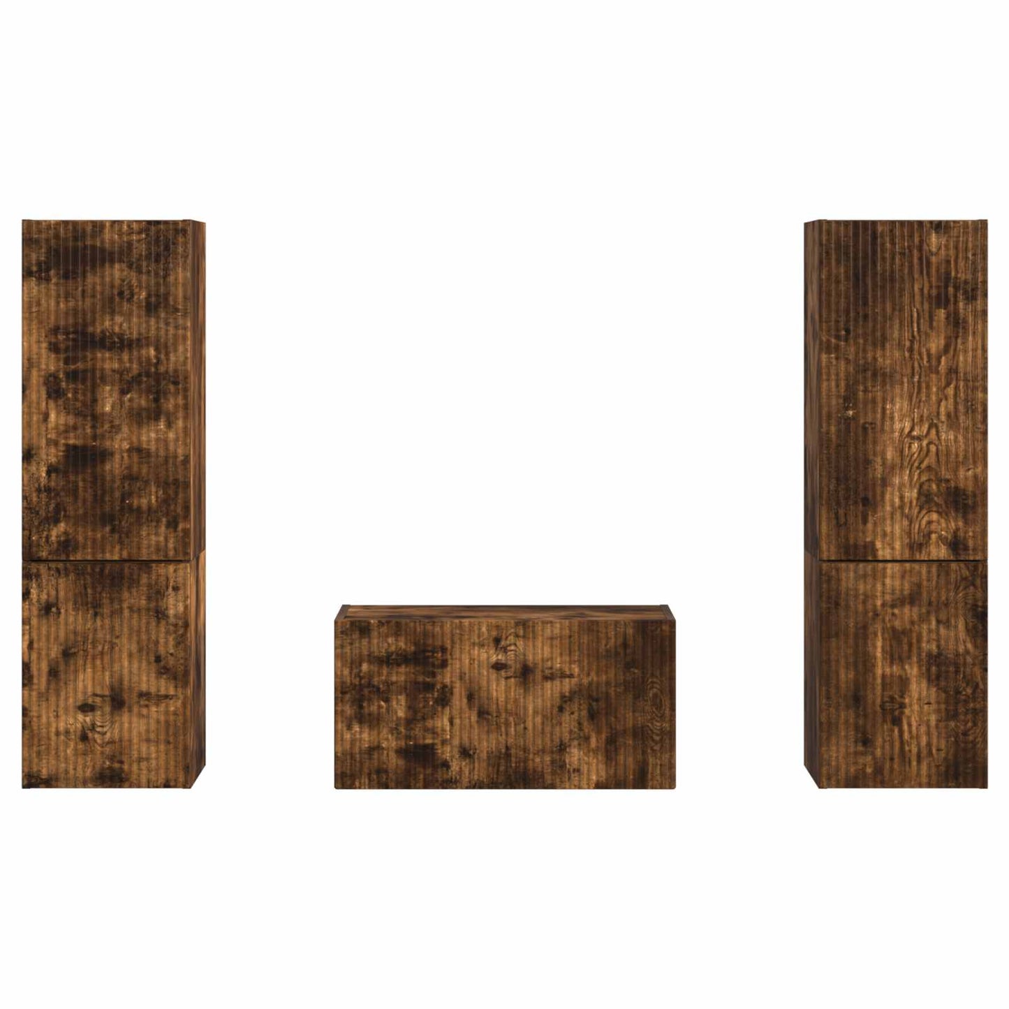 vidaXL TV Cabinet Set 5 pcs Smoked Oak Engineered Wood