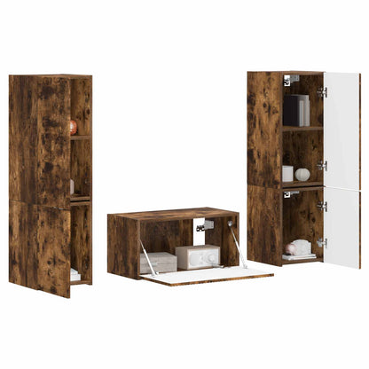 vidaXL TV Cabinet Set 5 pcs Smoked Oak Engineered Wood