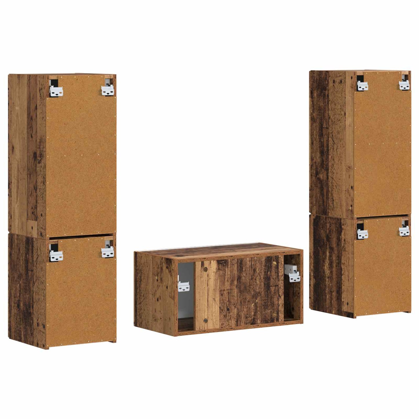 vidaXL TV Cabinet Set 5 pcs Old Wood Engineered Wood