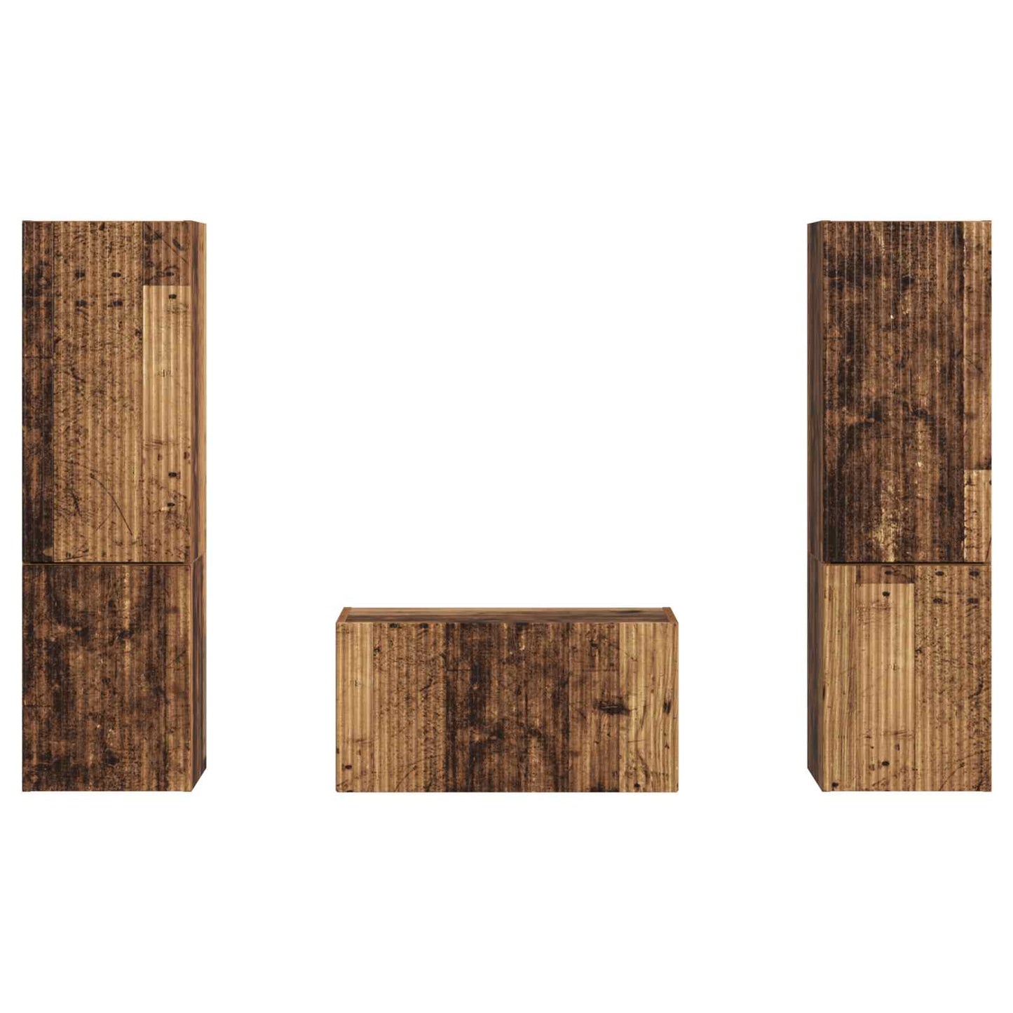 vidaXL TV Cabinet Set 5 pcs Old Wood Engineered Wood