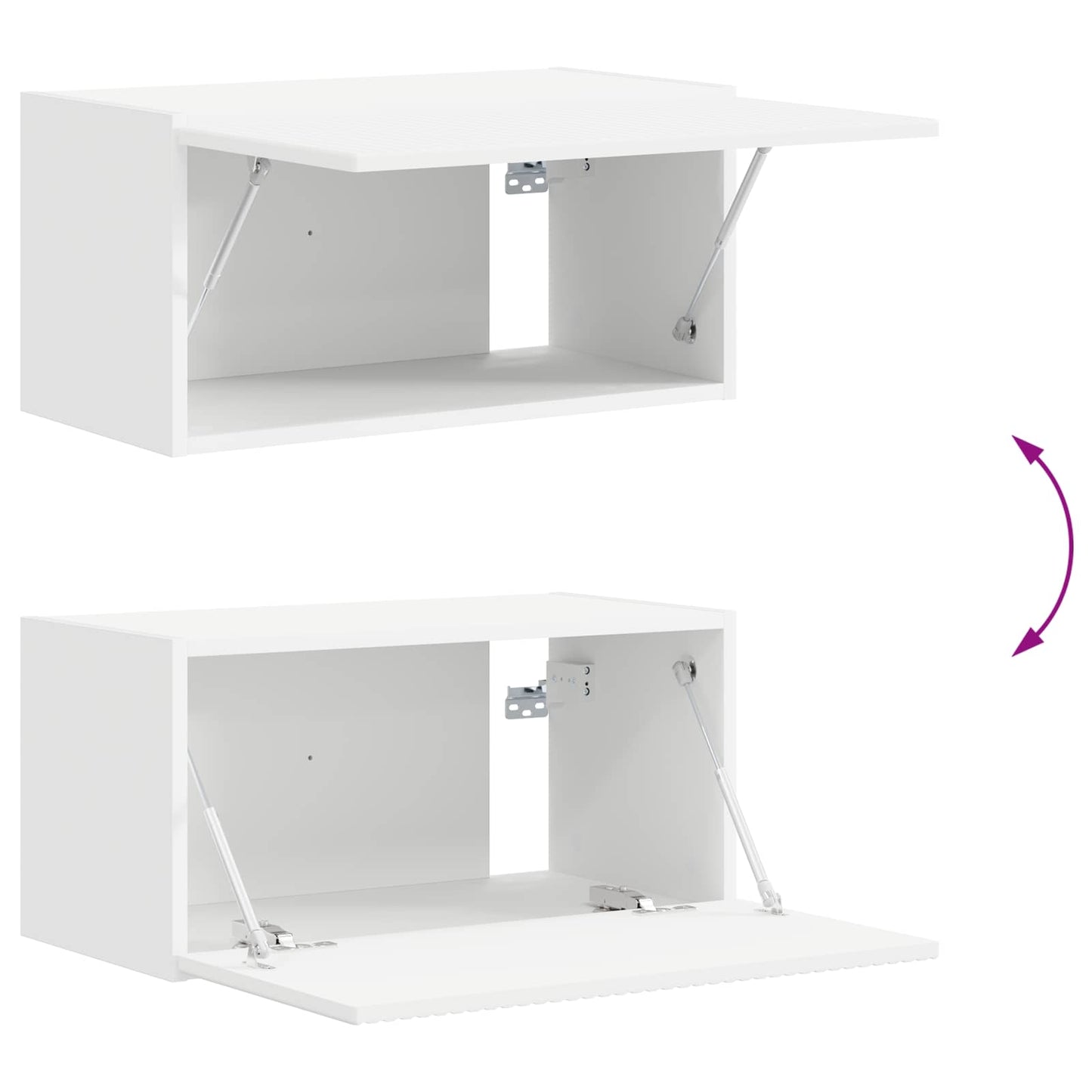 vidaXL TV Cabinet Set 6 pcs White Engineered Wood