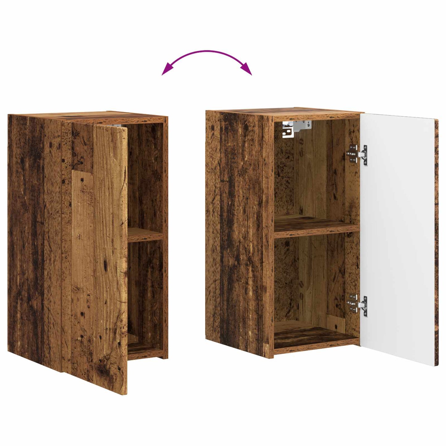 vidaXL TV Cabinet Set 6 pcs Old Wood Engineered Wood