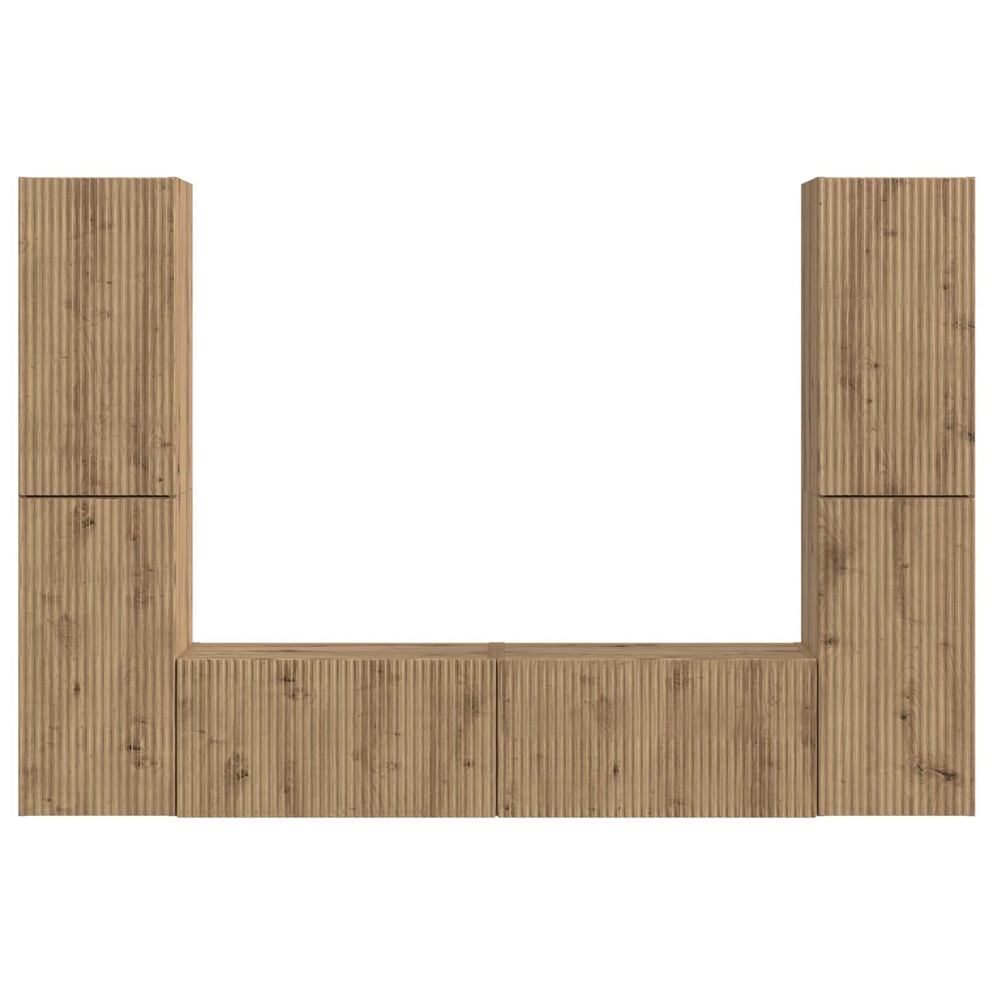 vidaXL TV Cabinet Set 6 pcs Artisan Oak Engineered Wood