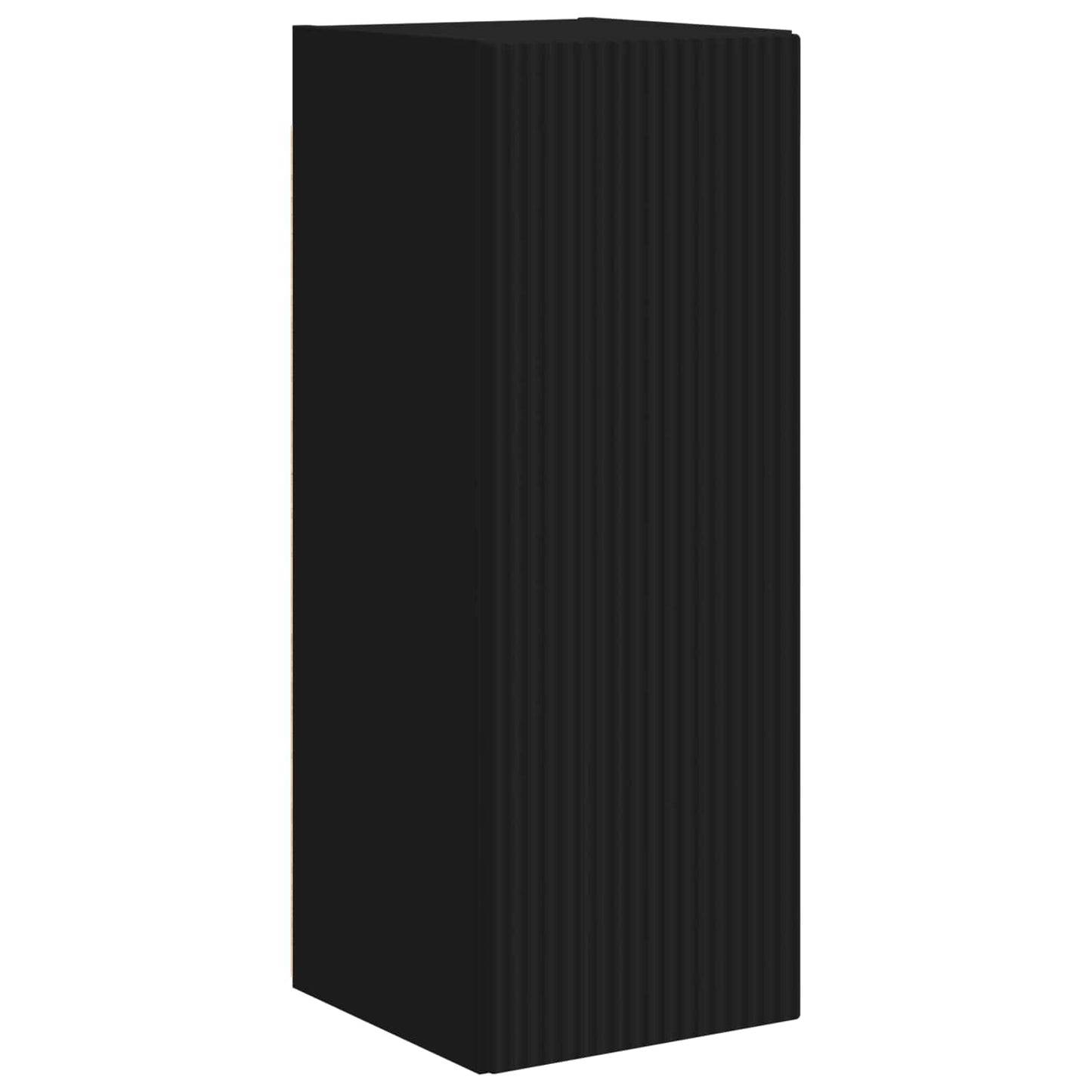 vidaXL TV Cabinet Set 4 pcs Black Engineered Wood