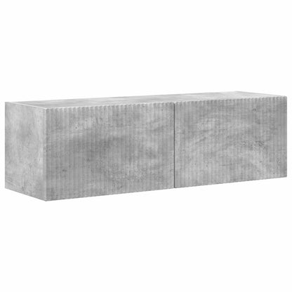 vidaXL TV Cabinet Set 4 pcs Concrete Grey Engineered Wood