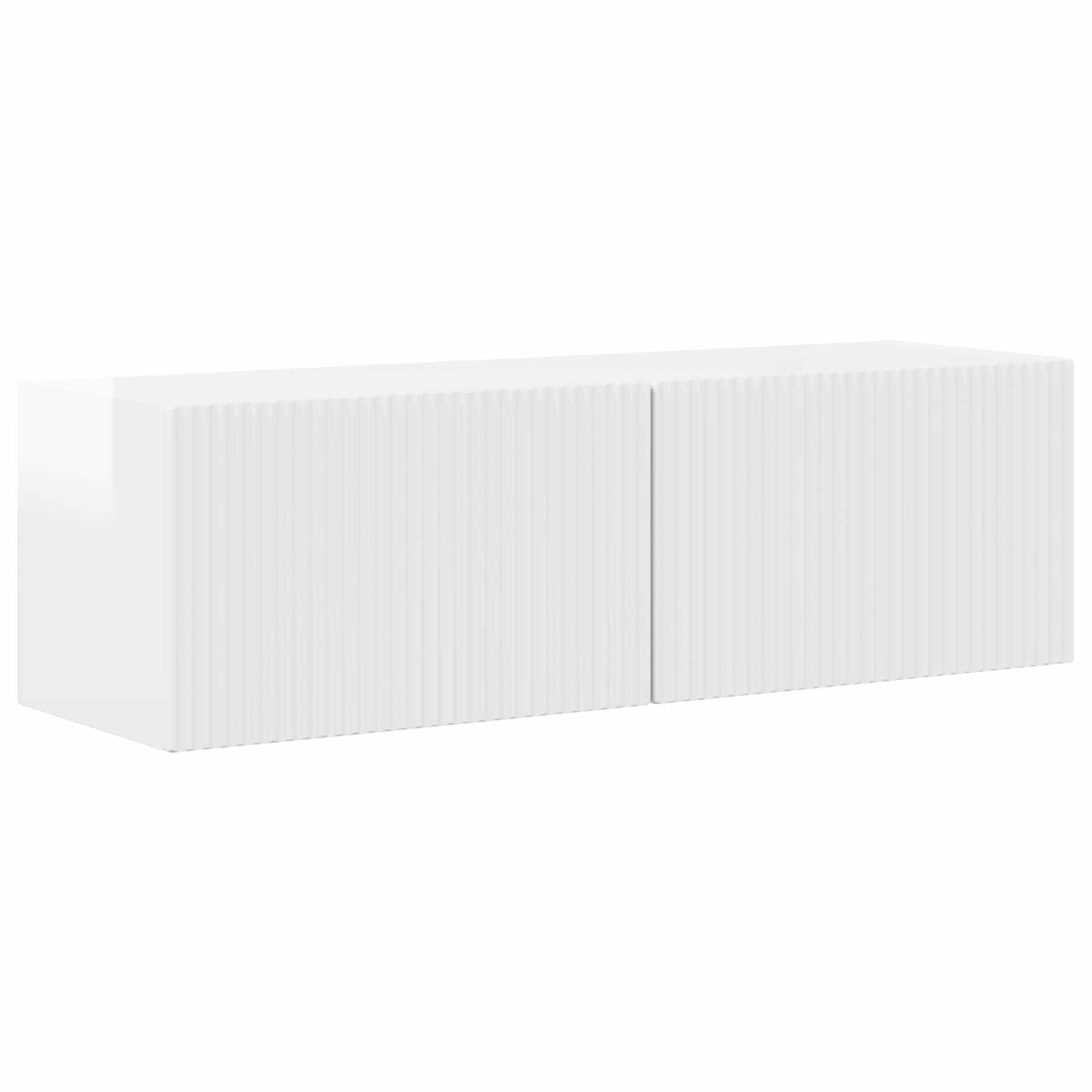 vidaXL TV Cabinet Set 4 pcs High Gloss White Engineered Wood