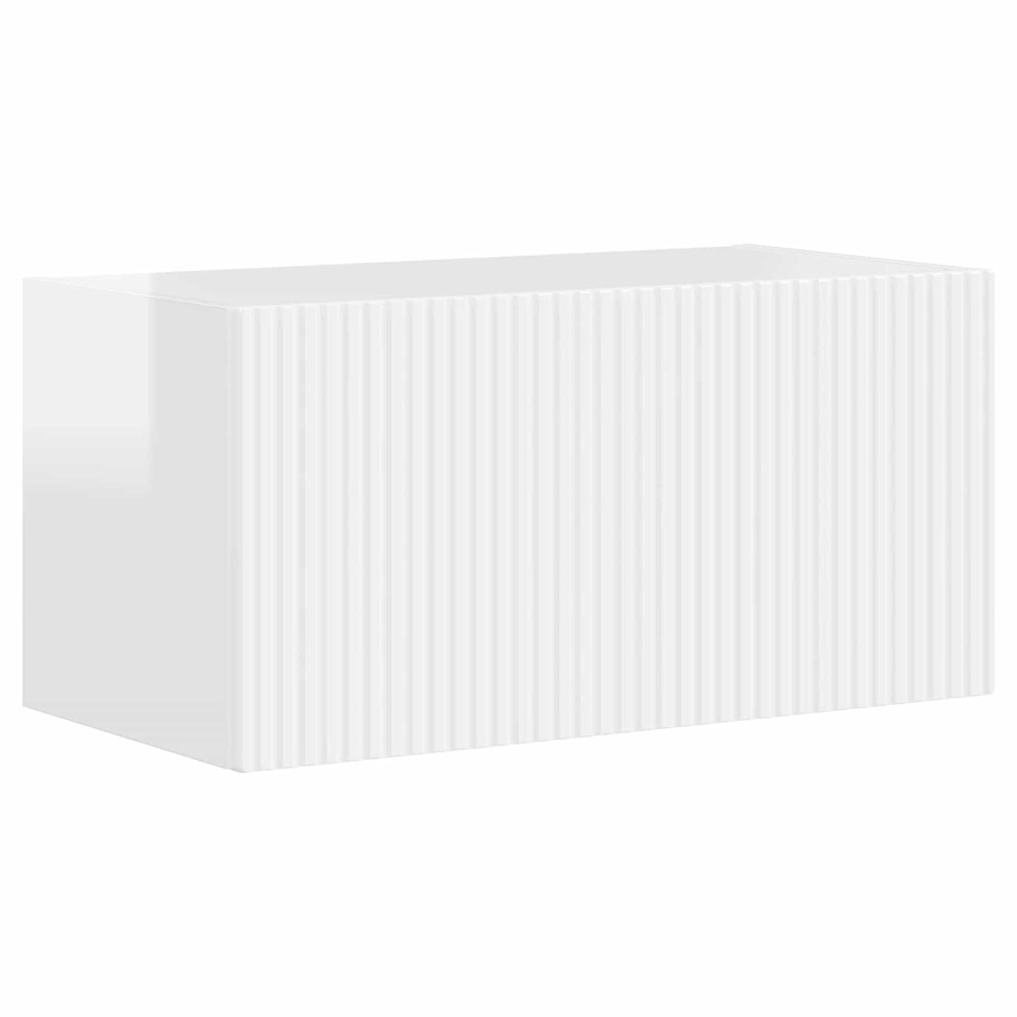 vidaXL TV Cabinet Set 6 pcs High Gloss White Engineered Wood