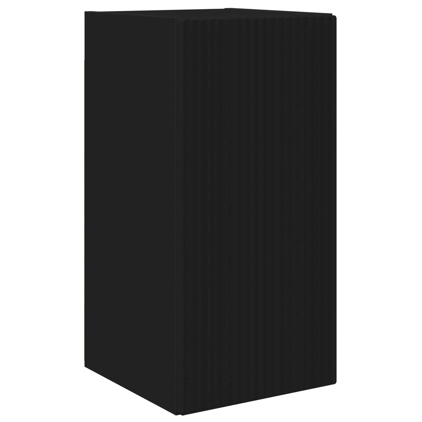 vidaXL TV Cabinet Set 8 pcs Black Engineered Wood