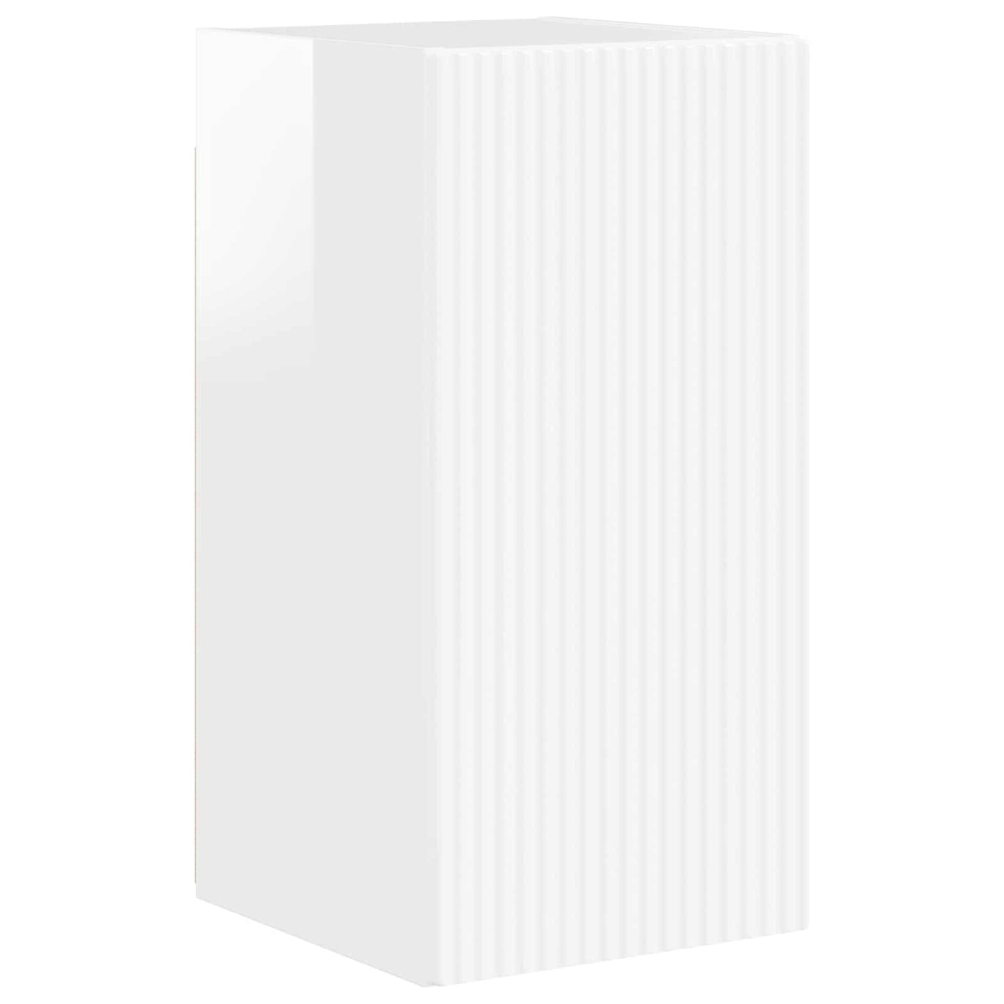 vidaXL TV Cabinet Set 8 pcs High Gloss White Engineered Wood