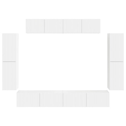 vidaXL TV Cabinet 8 pcs White