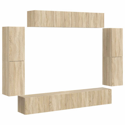 vidaXL TV Cabinet 8 pcs Sonoma Oak