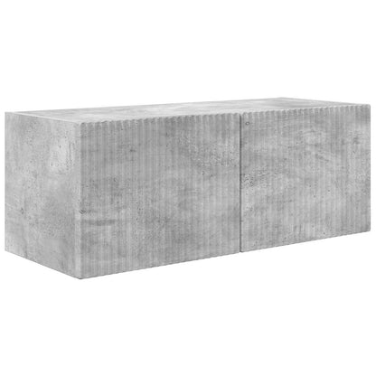 vidaXL TV Cabinet 8 pcs Concrete Grey