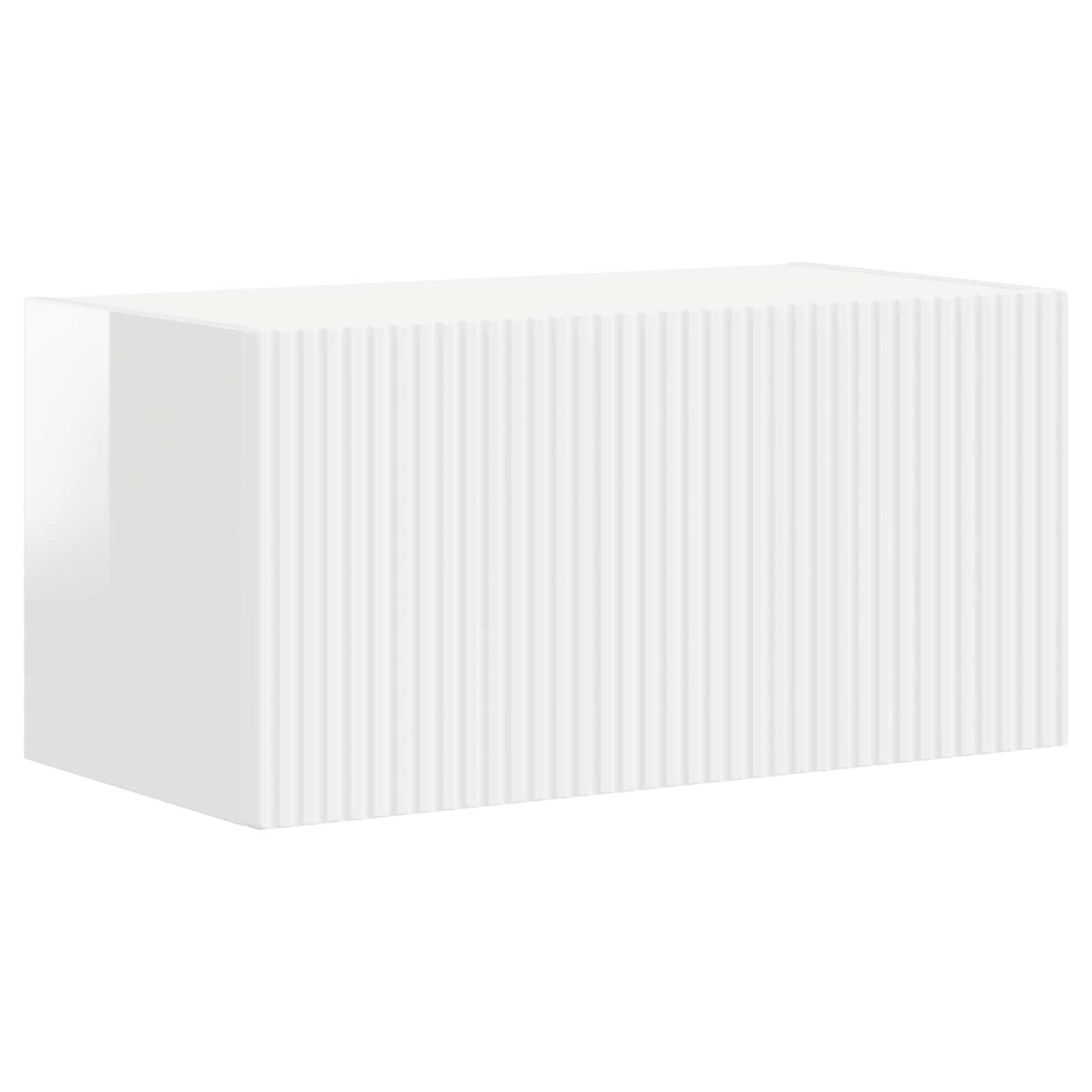 vidaXL TV Cabinet Set 4 pcs High Gloss White Engineered Wood