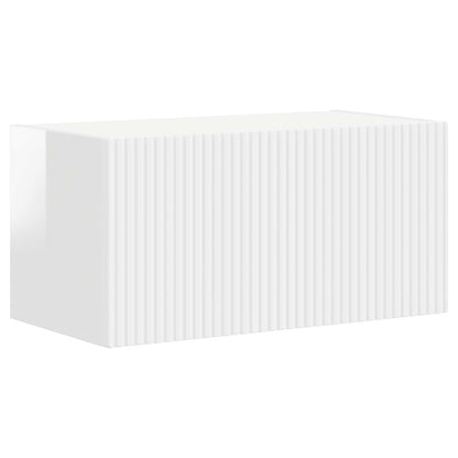 vidaXL TV Cabinet Set 4 pcs High Gloss White Engineered Wood