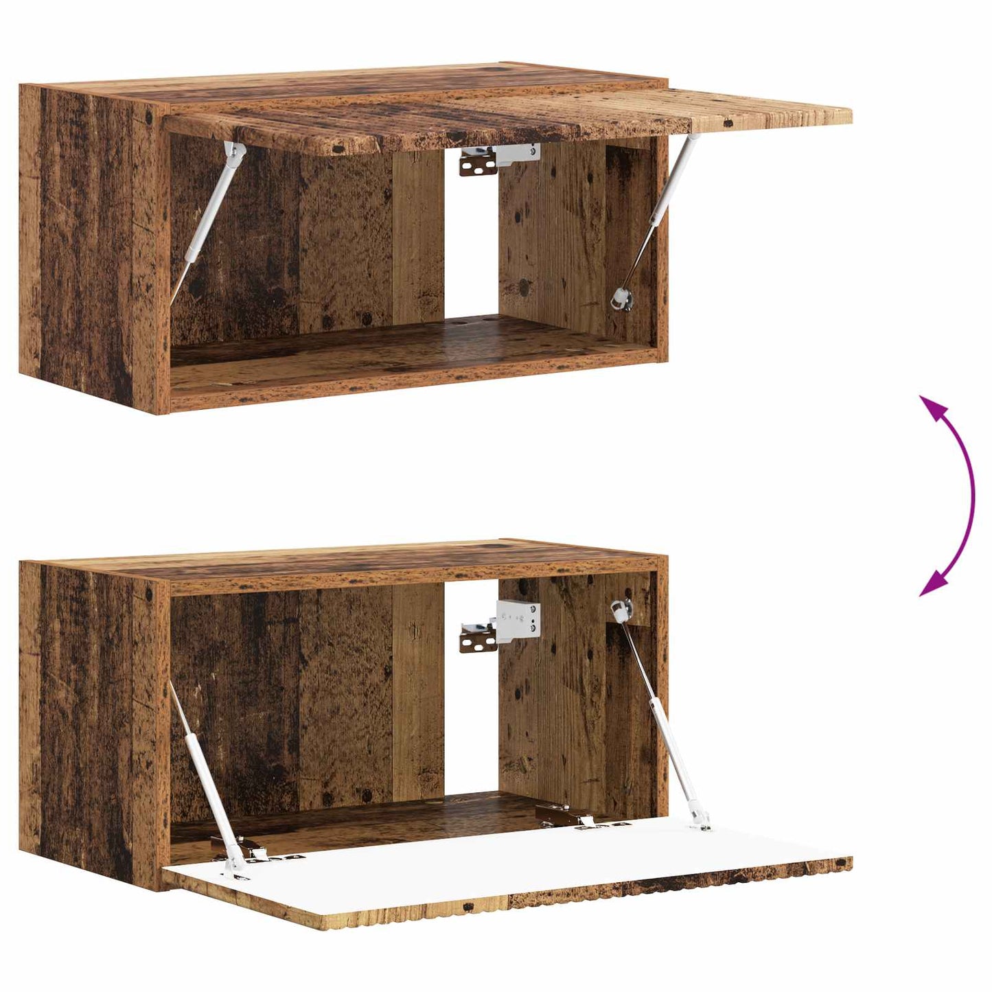 vidaXL TV Cabinet Set 4 pcs Old Wood Engineered Wood